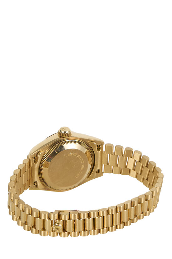 18K Gold Diamond Ruby Dial Datejust President 69178 26mm, , large image number 3