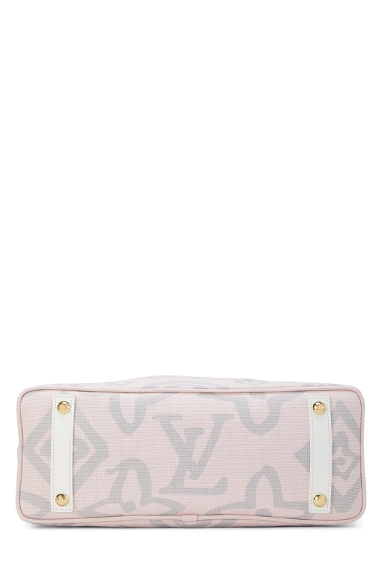 Pink Monogram Canvas Tahitienne Cabas GM, , large image number 4