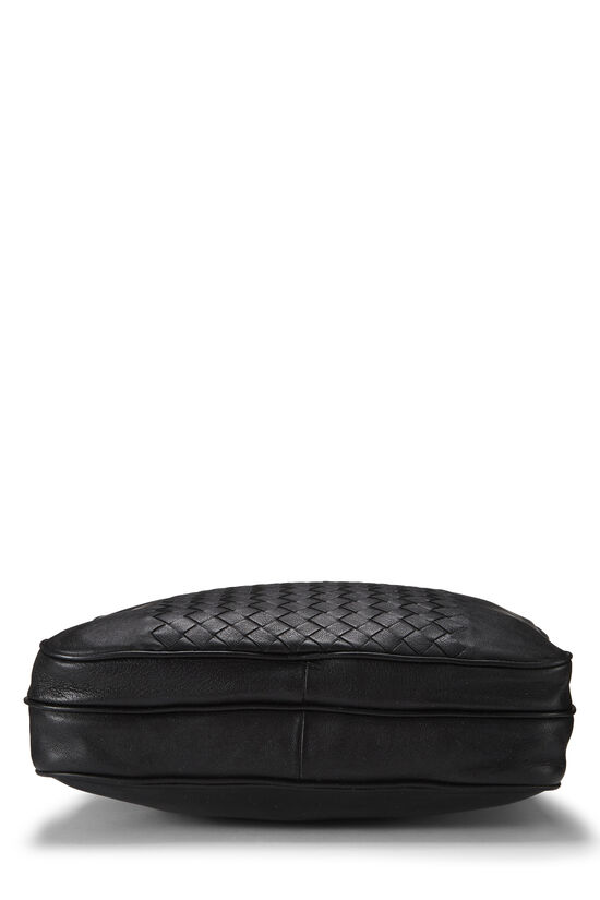 Black Intrecciato Messenger Bag, , large image number 4