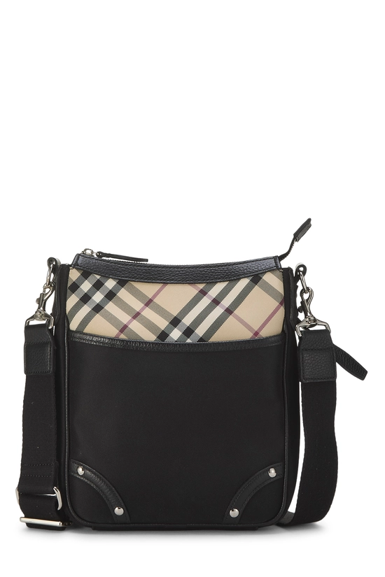 Black House Check Nylon Vertical Messenger Small, , large image number 0