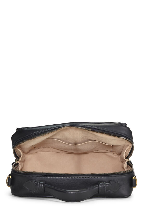 Black Leather GG Marmont Top Handle Shoulder Bag Small, , large image number 5