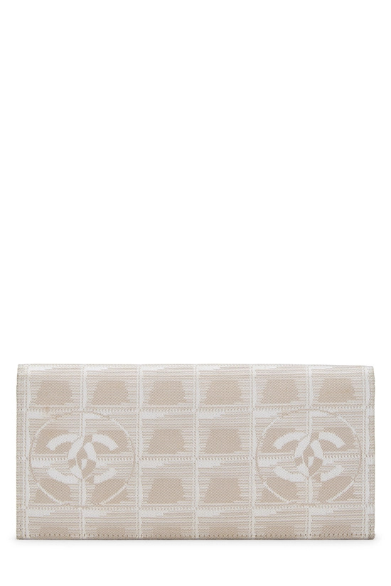 Beige Nylon Travel Line Long Wallet, , large image number 2