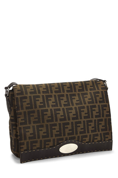 Brown Zucca Canvas Selleria Messenger, , large