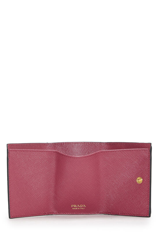 Pre-Owned Multicolor Saffiano Compact Wallet QNA08S3RMB001