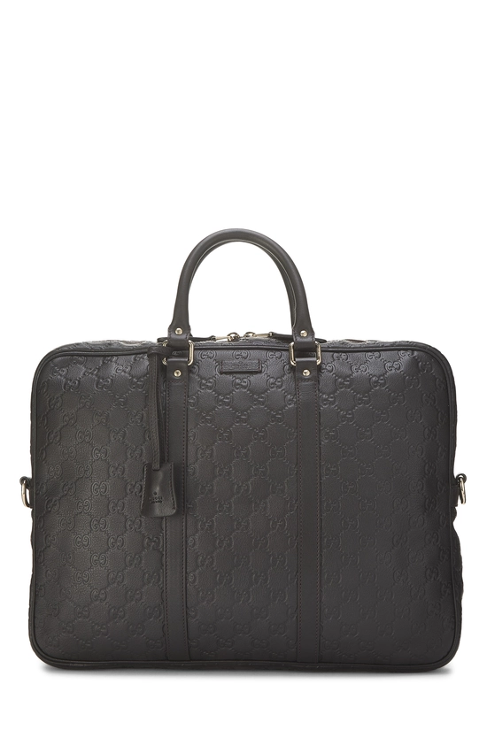 Brown Guccissima Briefcase, , large image number 0