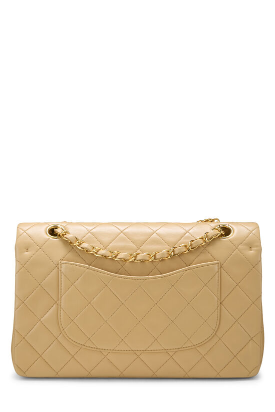 Beige Quilted Lambskin Classic Double Flap Medium, , large image number 3