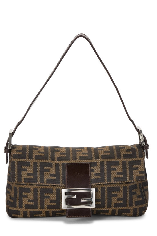 Brown Zucca Canvas Baguette, , large image number 0