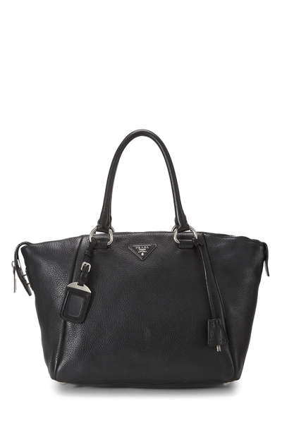 Prada Black Vitello Daino Handbag