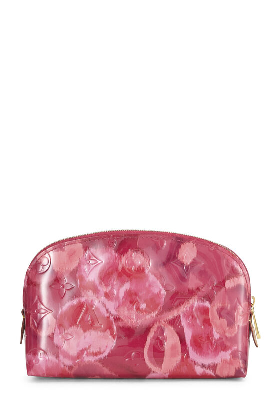 Pink Monogram Vernis Ikat Flower Pochette Cosmetique, , large image number 2