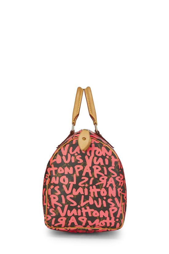 Stephen Sprouse x Louis Vuitton Pink Monogram Graffiti Speedy 30  QJB0FZ2TPB102