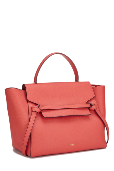 Red Grained Calfskin Belt Bag Mini, , large