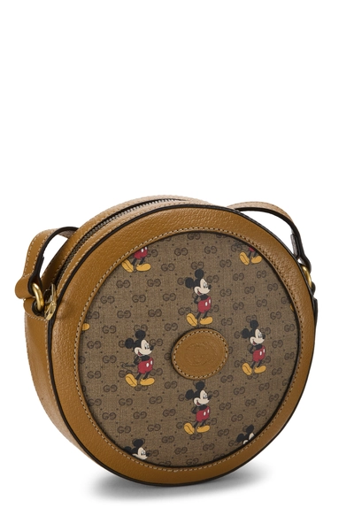 Gucci Gucci x Disney Brown GG Supreme Canvas Mickey Mouse Round Crossbody — photo 2