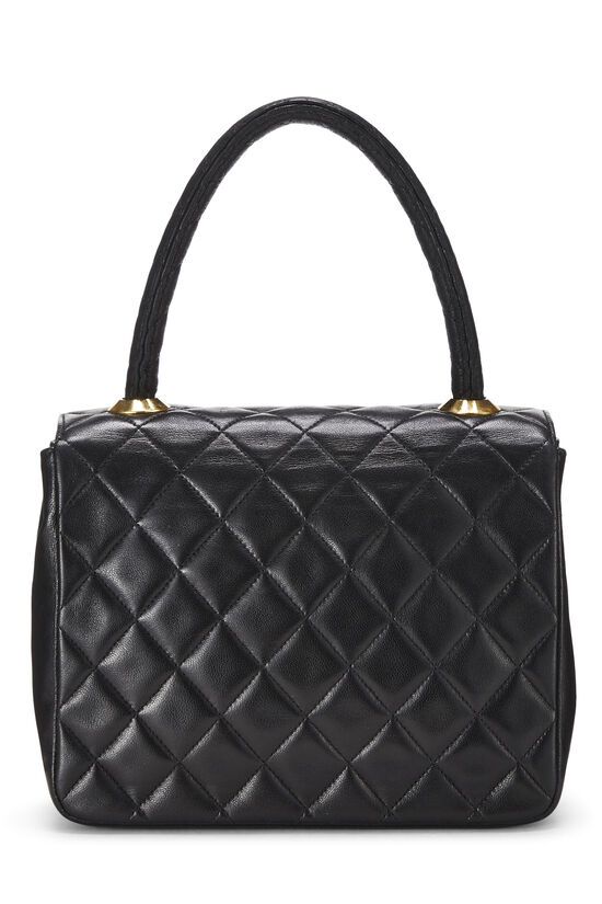 Chanel 23K Nano Kelly Shopping Bag Black Shiny Aged Quilted