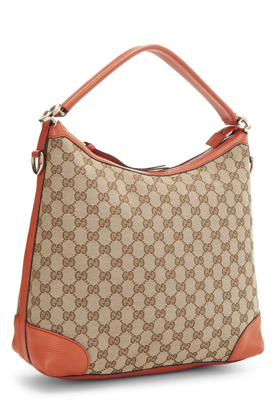 Orange Original GG Canvas Miss GG Hobo Large, , large image number 1