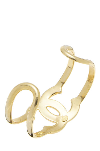 Gold 'CC' Bracelet, , large