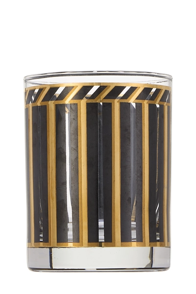 Gold 22k Gilded Striped Glassware Set of 4