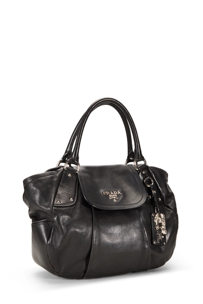 Prada Black Calfskin Convertible Handbag — photo 2