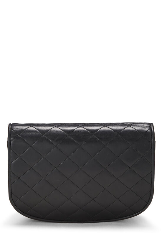 Black Quilted Lambskin Paris Limited Flap Small