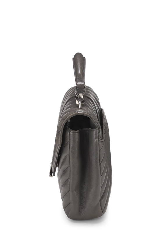 Grey Chevron Leather College Medium, , large image number 2