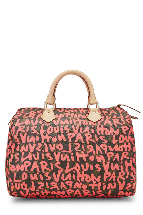 Stephen Sprouse x Louis Vuitton Pink Monogram Graffiti Speedy 30, , large image number 1