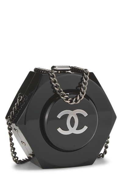 Black Acrylic Hexagon Minaudi&egrave;re , , large