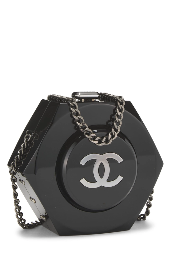 Black Acrylic Hexagon Minaudi&egrave;re , , large image number 1