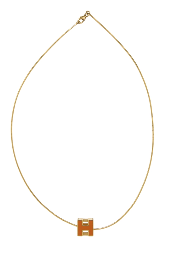 Orange Gold Cage d'H Necklace, , large image number 0