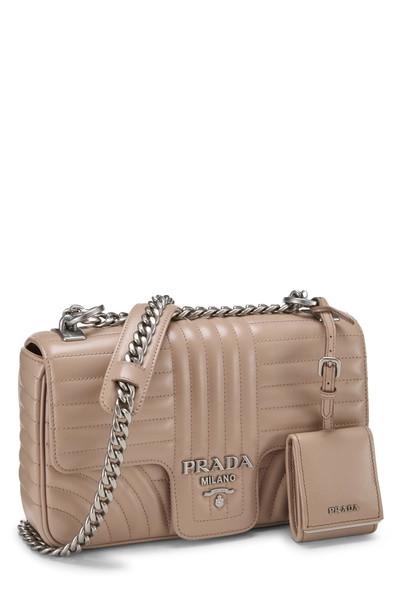Prada Beige Calfskin Diagramme Flap Bag Large — photo 2