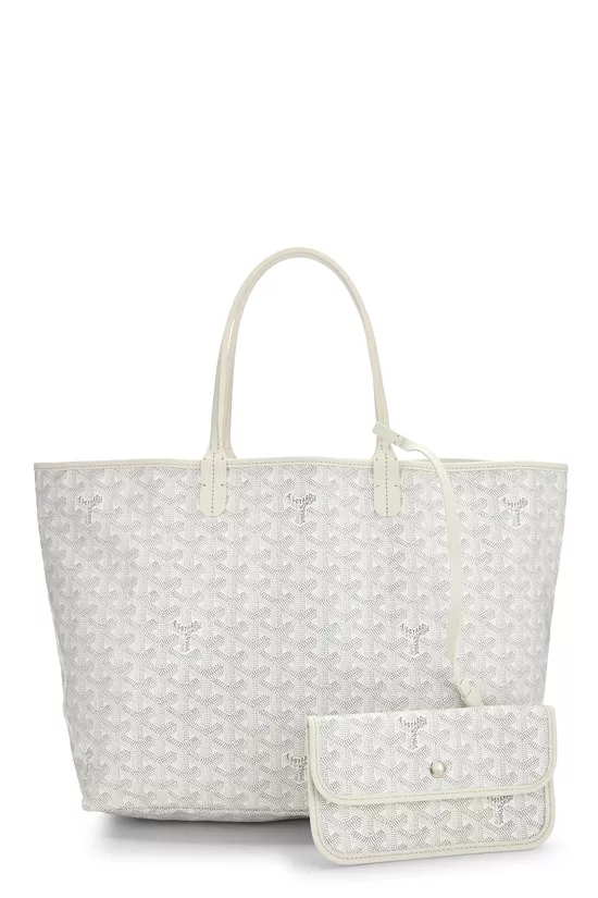 White Goyardine Canvas Saint-Louis PM, , large image number 3