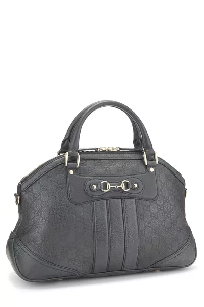 Gucci Navy Guccissima Leather Catherine Dome Handbag — photo 2
