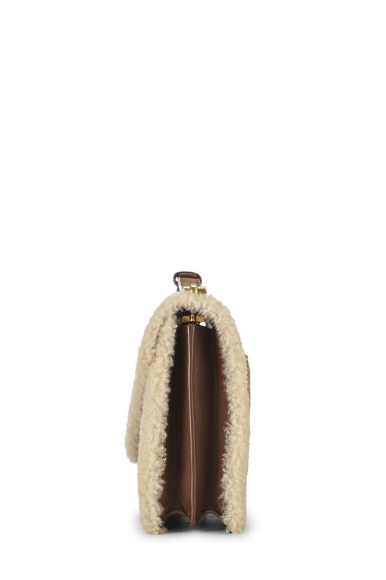 Brown Suede & Shearling Gaby Mini, , large image number 2