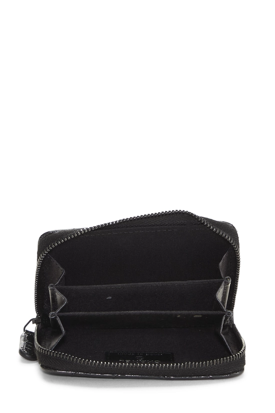 Black Patent Leather "So Black" Chevron Coin Purse, , large image number 3