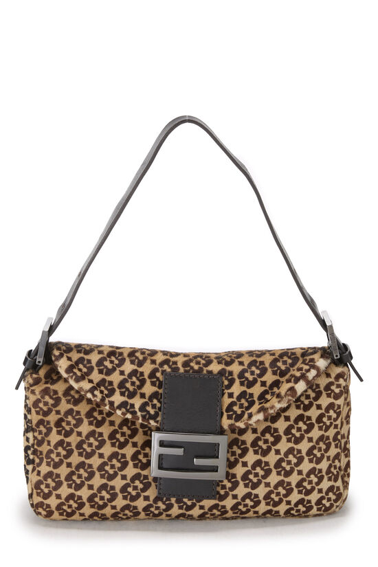 Brown Pony Hair Shoulder Bag, , large image number 0