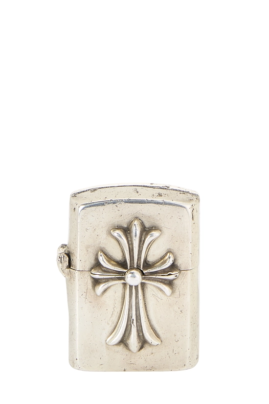 Sterling Silver Cross Zippo Lighter , , large image number 0
