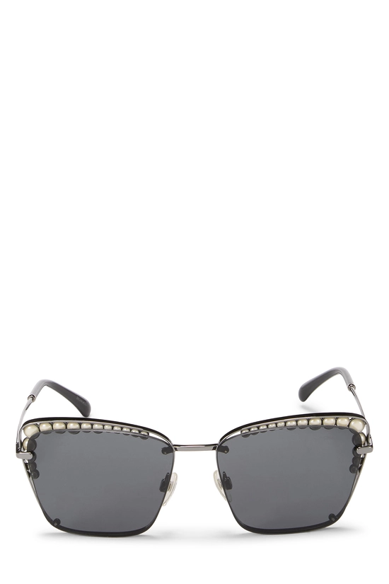 Grey Metal Aviator Sunglasses 4235-H, , large image number 0