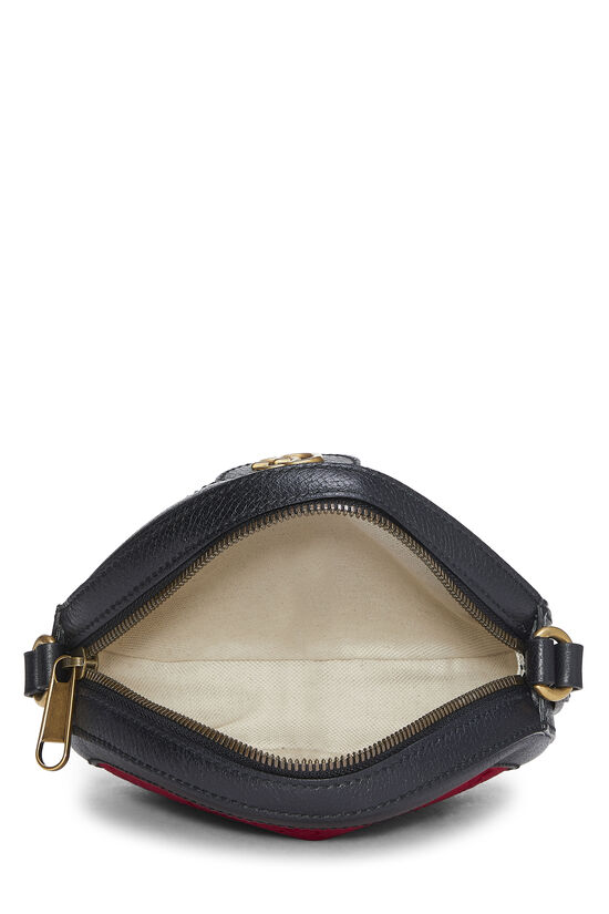 Burgundy Velvet GG Marmont Round Shoulder Bag Mini, , large image number 5