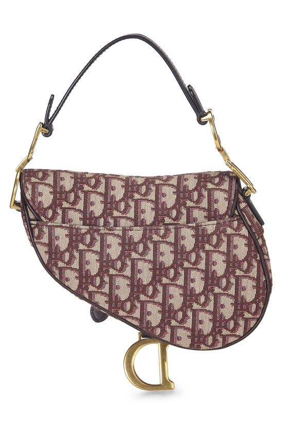 Burgundy Oblique Saddle Bag Mini, , large image number 3