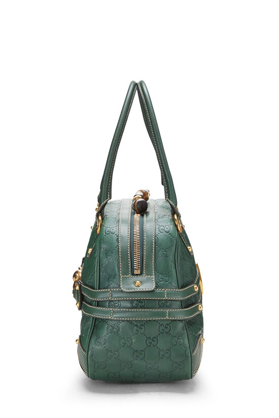 Green Guccissima GG Leather Boston Hobo Bag Large, , large image number 3