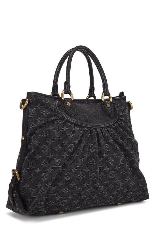 Louis Vuitton Neo Cabby Denim MM - Black Hobos, Handbags