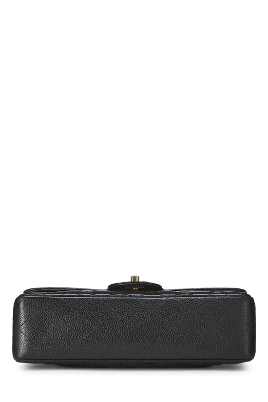 Black Quilted Caviar Classic Double Flap Small, , large image number 4