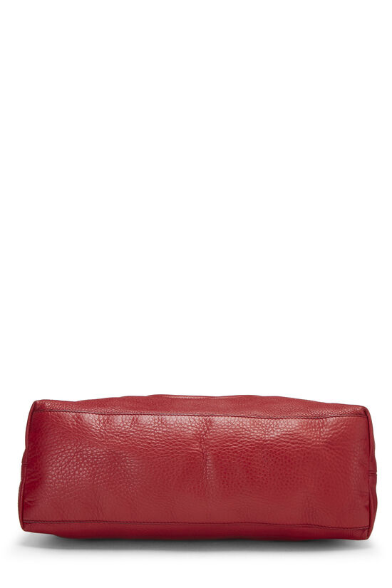 Red Leather Soho Chain Tote, , large image number 4