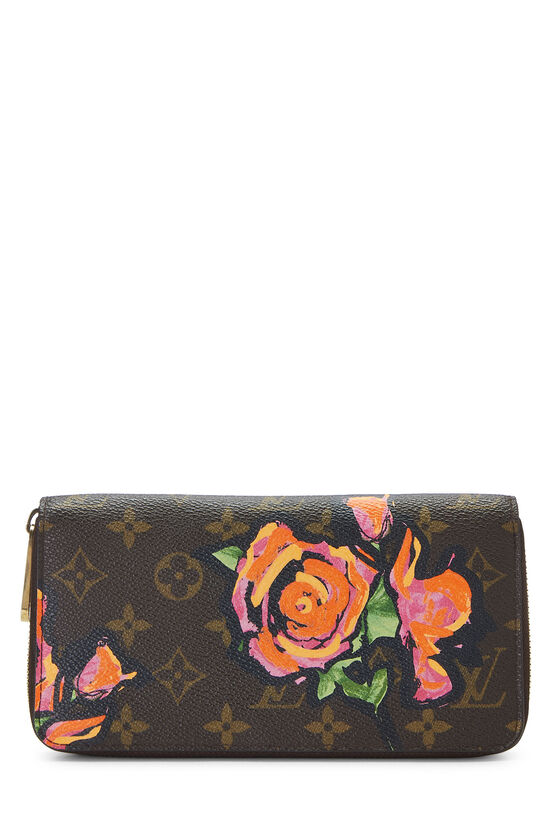 Stephen Sprouse x Louis Vuitton Monogram Roses Zippy Wallet, , large image number 1