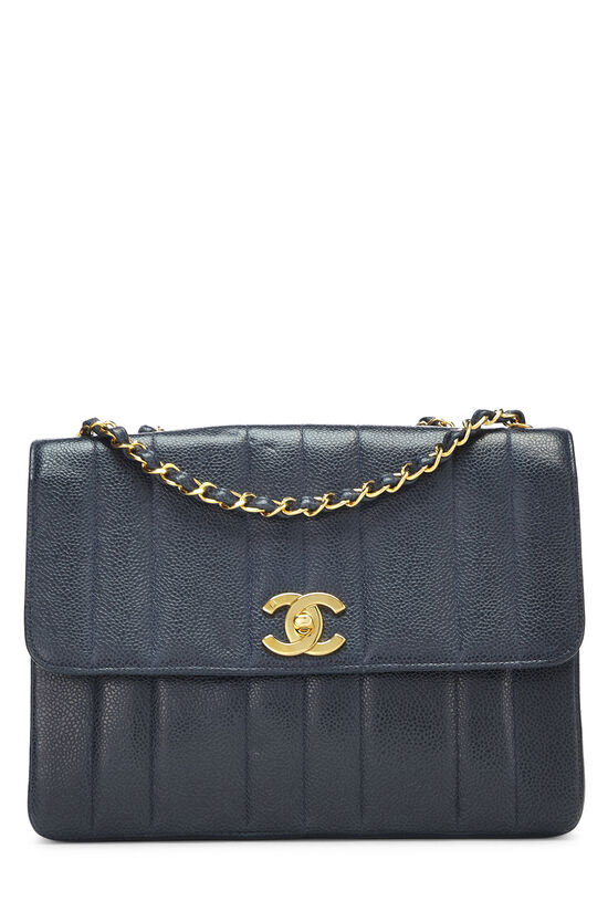 CHANEL Navy Blue Caviar Old Medium Boy Flap Bag Brushed Gold Hardware –  AYAINLOVE CURATED LUXURIES