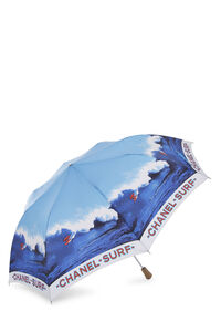 Chanel Blue Nylon Surf Line Umbrella Q6A0O221MB002