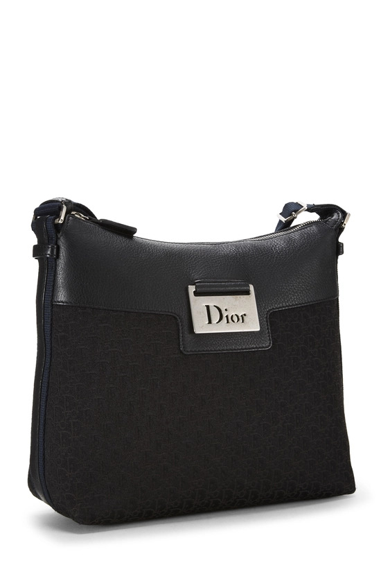 Black Canvas Street Chic Shoulder Bag, , large image number 1