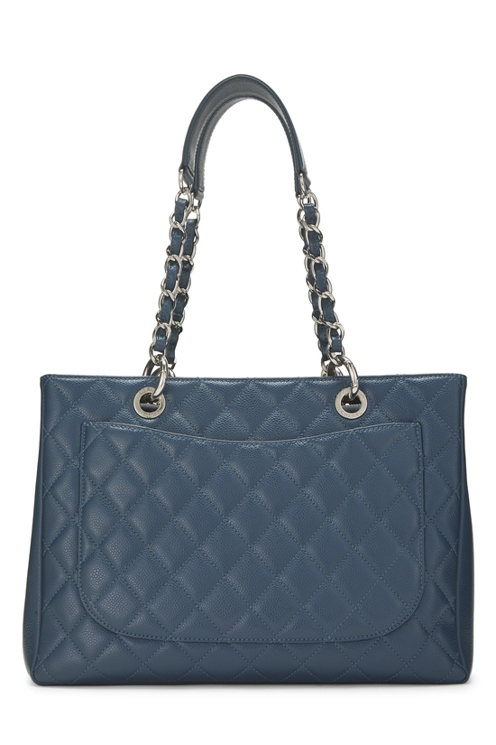 Blue Quilted Caviar Grand Shopping Tote (GST), , large image number 3