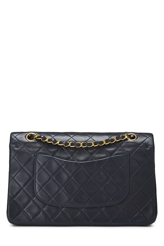 Navy Quilted Lambskin Classic Double Flap Small, , large image number 3