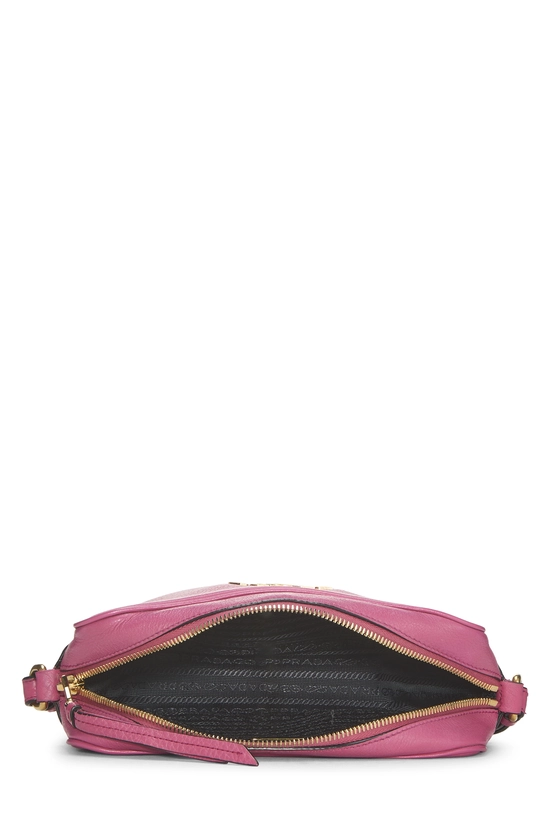 Pink Vitello Daino Camera Crossbody Bag, , large image number 5