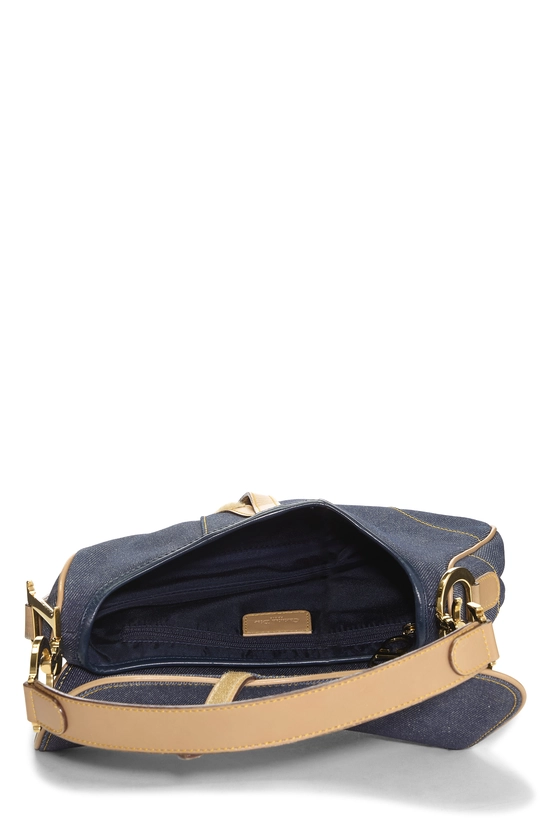 Navy Denim Saddle Bag, , large image number 5