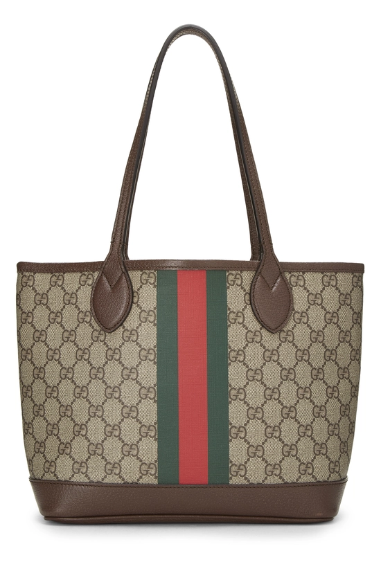 Brown GG Supreme Canvas Ophidia Tote Small, , large image number 3
